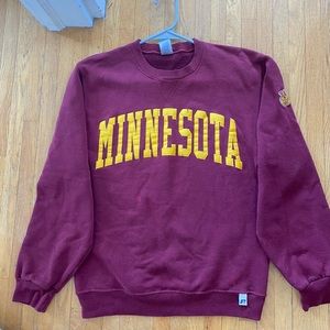 Small Maroon University of Minnesota Crewneck